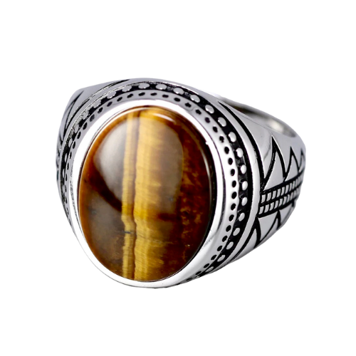 925 Natives Tiger Eye Ring – Rebel Saint Co